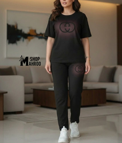 ست زنانه ،ست تیشرت و شلوار گوچی