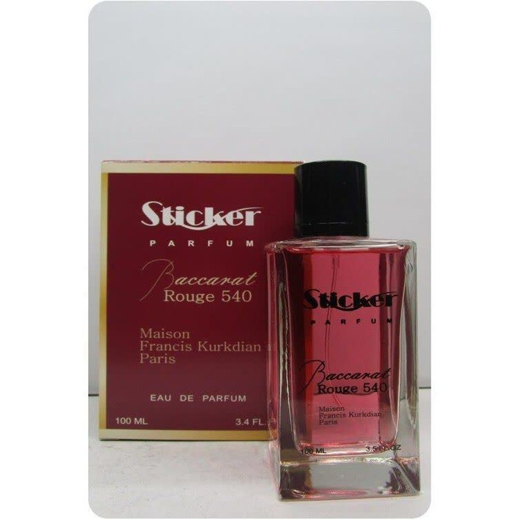 ادکلن زنانه استیکر رایحه باکارات رژ Baccarat Rouge حجم ۱۰۰ میل